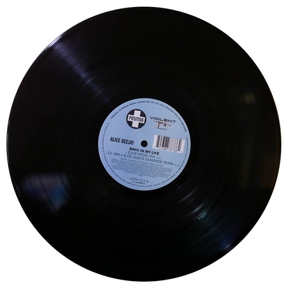 ALICE DEEJAY - BACK IN MY LIFE  | 12" MAXI SINGLE USADO