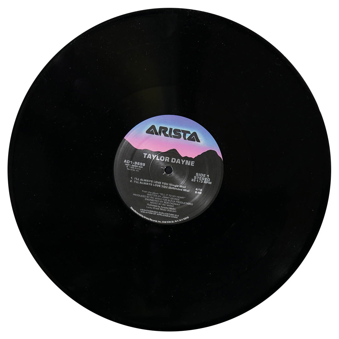 TAYLOR DAYNE - I'LL ALWAYS LOVE YOU/TELL IT TO MY HEART/PROVE YOUR LOVE | 12" MAXI SINGLE USADO