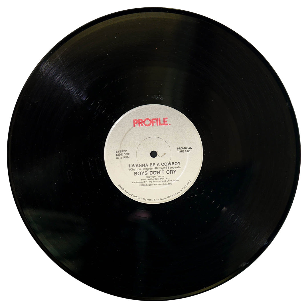 BOYS DON'T CRY - I WANNA BE A COWBOY | 12" MAXI SINGLE USADO
