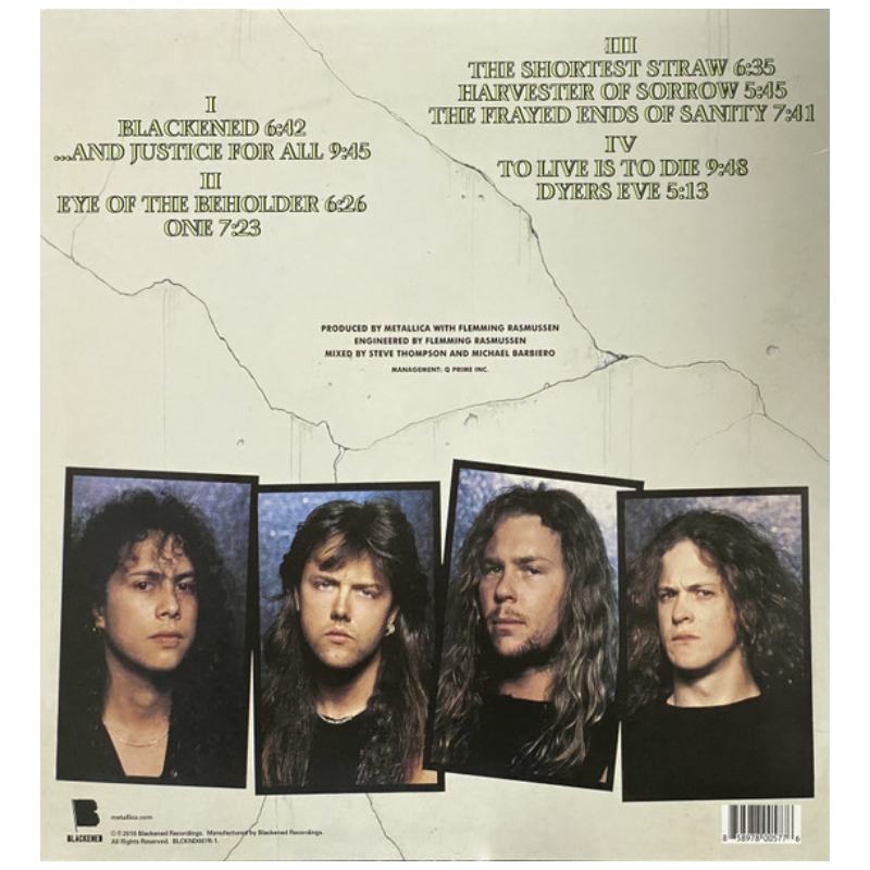 METALLICA  - ...AND JUSTICE FOR ALL (2LP) (BLACKENED) | (GREEN VINYL) | VINILO