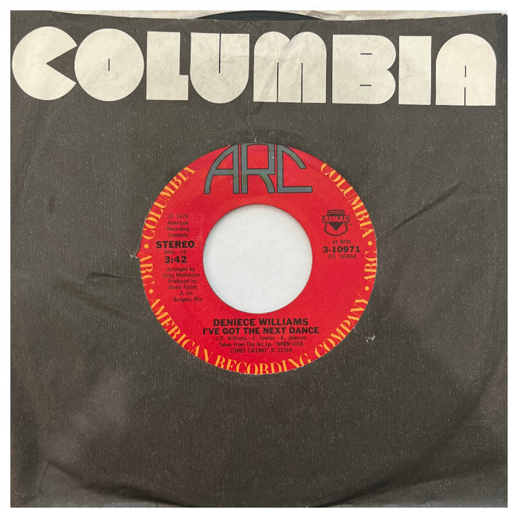 DENIECE WILLIAMS - I'VE GOT THE NEXT DANCE | 7" SINGLE VINILO USADO