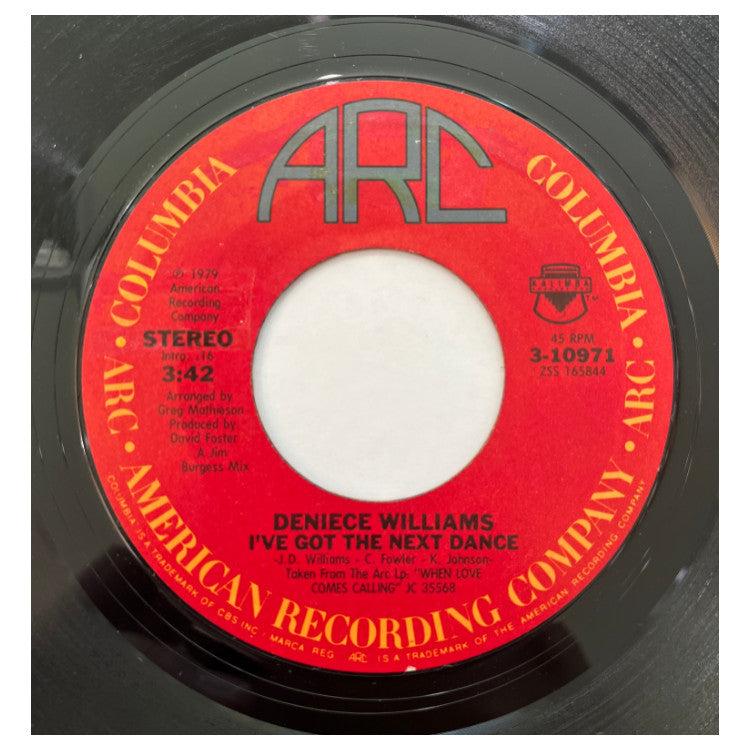 DENIECE WILLIAMS - I'VE GOT THE NEXT DANCE | 7" SINGLE VINILO USADO
