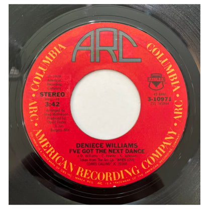 DENIECE WILLIAMS - I'VE GOT THE NEXT DANCE | 7" SINGLE VINILO USADO