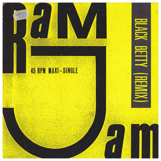 RAM JAM - BLACK BETTY (REMIX) (ORIGINAL VERSION) | 12" MAXI SINGLE USADO