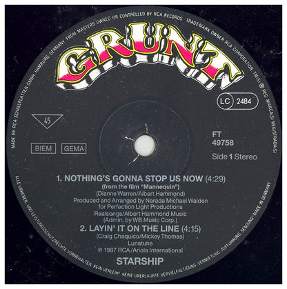 STARSHIP - NOTHING'S GONNA STOP US NOW | 12" MAXI SINGLE USADO