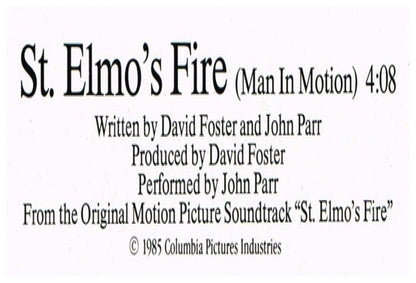 JOHN PARR - ST. ELMO'S FIRE  | 12" MAXI SINGLE VINILO USADO