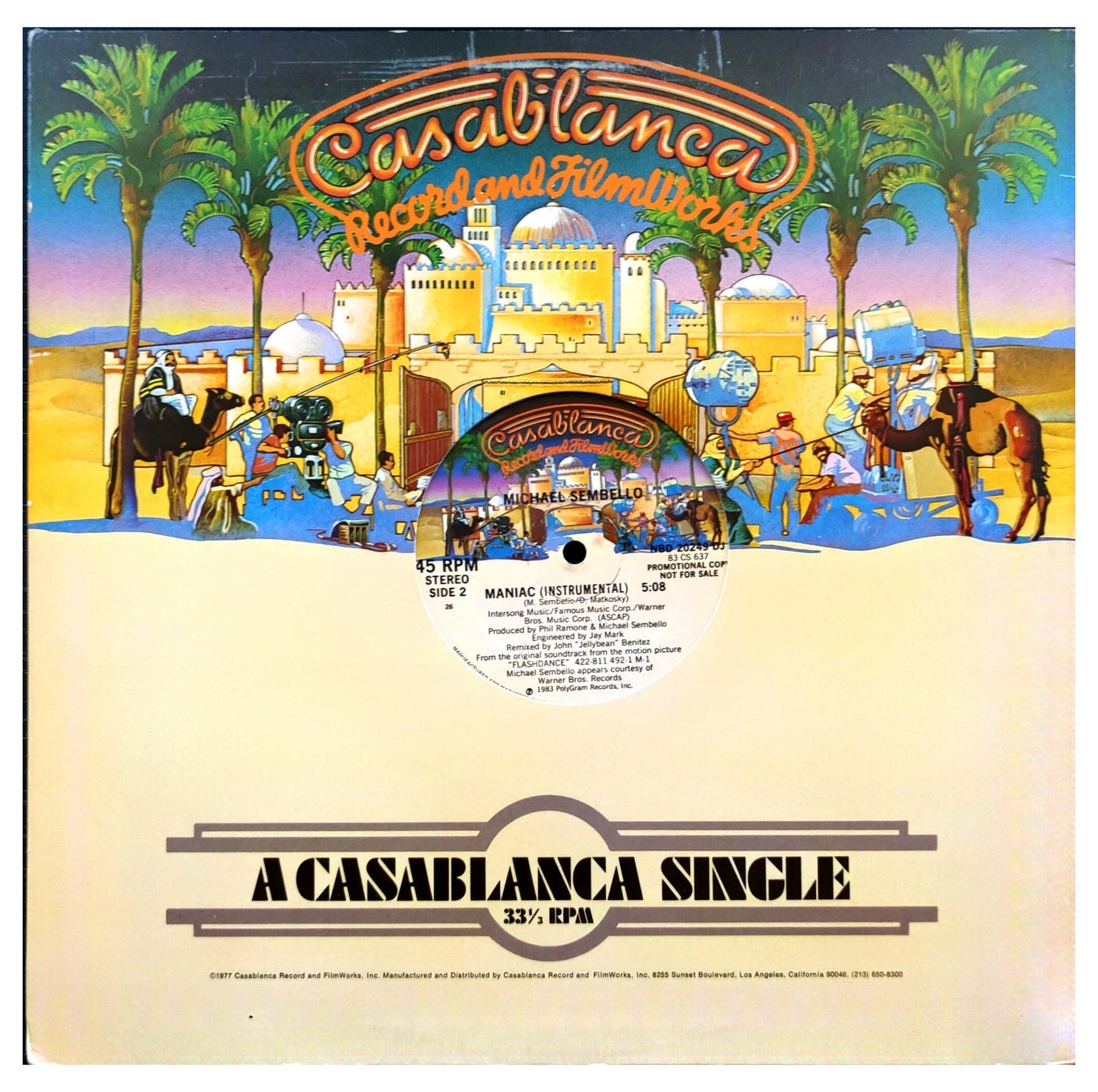 MICHAEL SEMBELLO  -  MANIAC | 12" MAXI SINGLE USADO