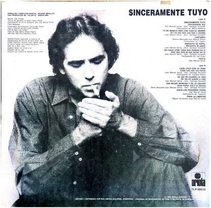 JOAN MANUEL SERRAT - SINCERAMENTE TUYO EN BRASIL (PORTUGUES) | VINILO USADO