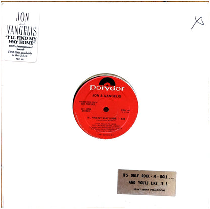 JON & VANGELIS - I'LL FIND MY WAY HOME | 12" MAXI SINGLE USADO