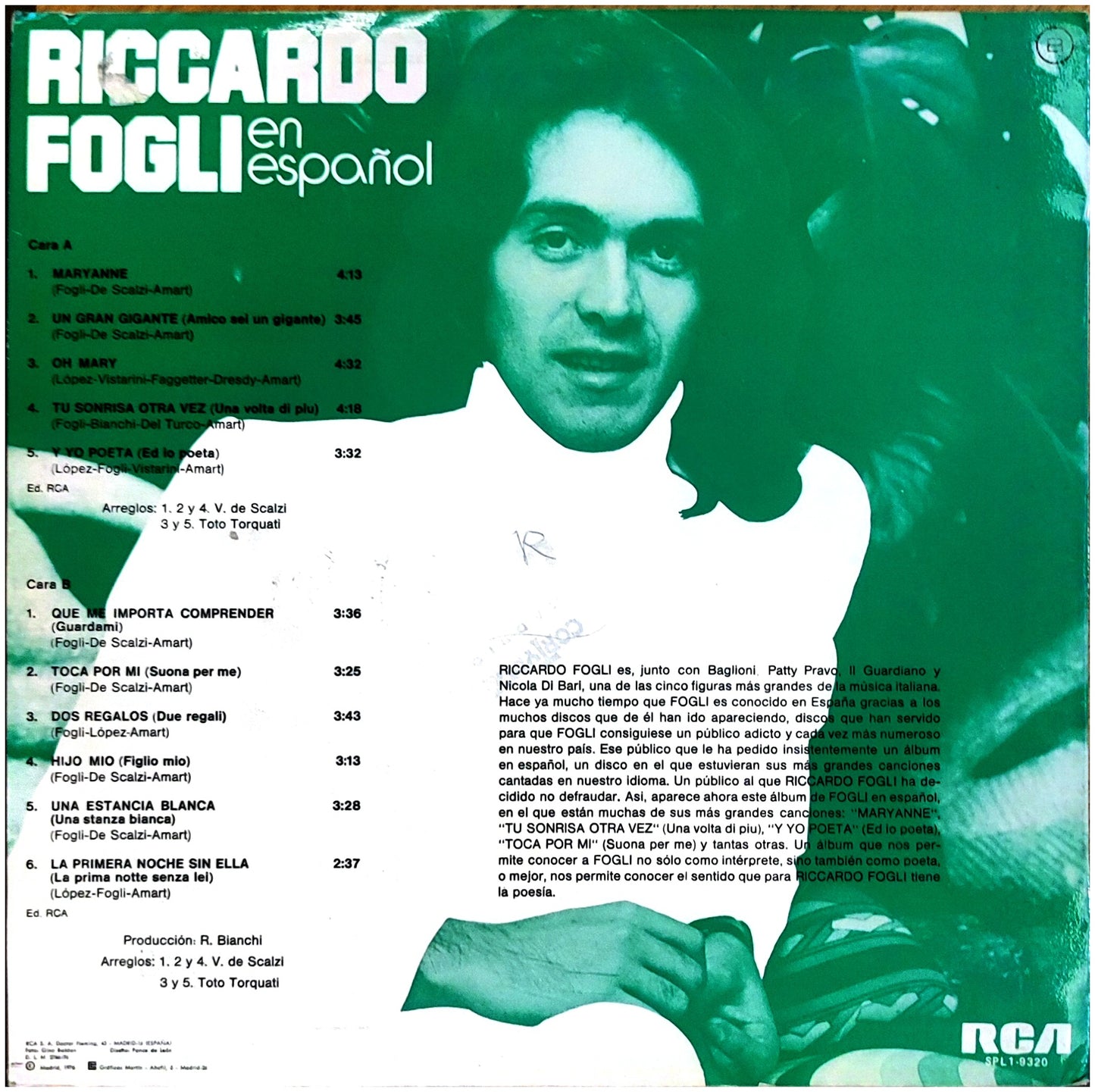 RICARDO FOGLI - EN ESPAÑOL | VINILO USADO