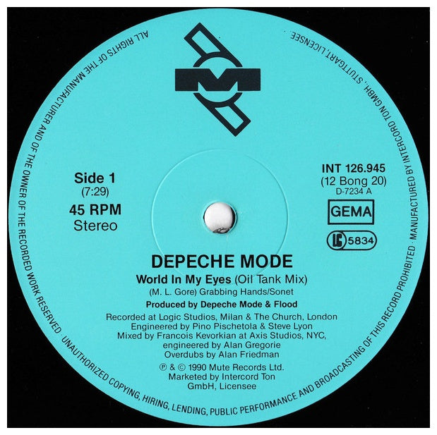 DEPECHE MODE - WORLD IN MY EYES | 12" MAXI SINGLE VINILO USADO