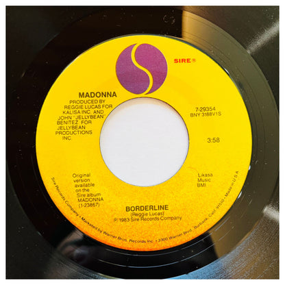 MADONNA - BORDERLINE (POSTER) | 7" SINGLE VINILO USADO