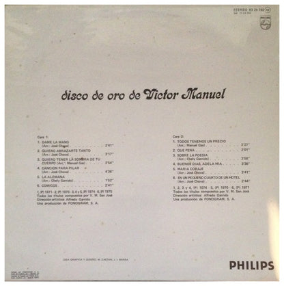 VICTOR MANUEL - DISCO DE ORO | VINILO USADO