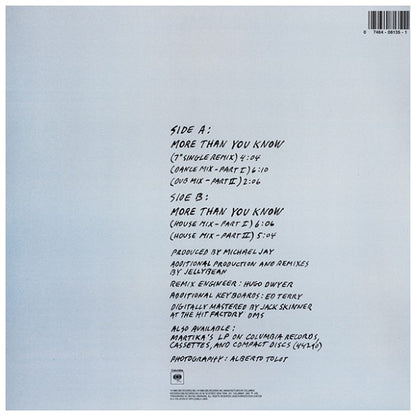 MARTIKA - MORE THAN YOU KNOW | 12" MAXI SINGLE USADO