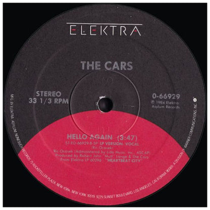 THE CARS - HELLO AGAIN | 12" MAXI SINGLE USADO
