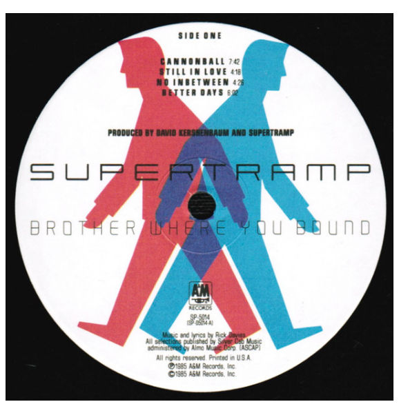 SUPERTRAMP - BROTHER WHERE YOU BOUND | VINILO USADO