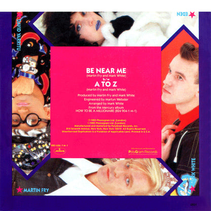 ABC - BE NEAR ME | 7" SINGLE VINILO USADO