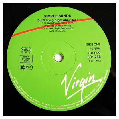 SIMPLE MINDS - DON'T YOU (FORGET ABOUT ME)  | 12" MAXI SINGLE USADO