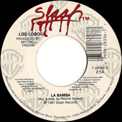 LOS LOBOS - LA BAMBA | 7" SINGLE VINILO USADO