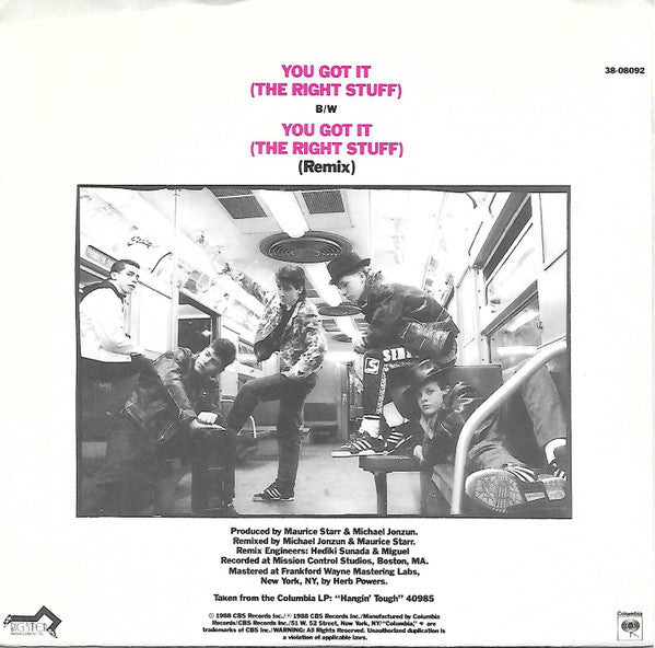NEW KIDS ON THE BLOCK - YOU GOT IT (THE RIGHT STUFF) | 7" SINGLE VINILO USADO