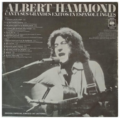 ALBERT HAMMOND - CANTA SUS GRANDES EXITOS EN ESPAÑOL E INGLES | VINILO USADO
