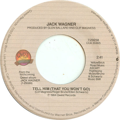 JACK WAGNER - ALL I NEED | 7" SINGLE VINILO USADO