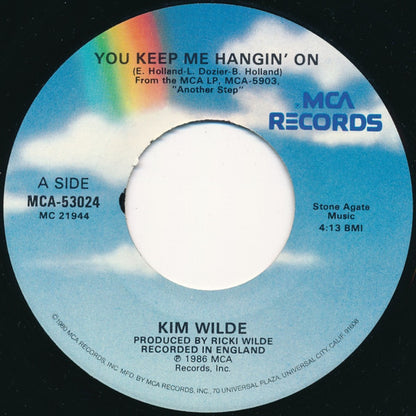 KIM WILDE - YOU KEEP ME HANGIN' ON | 7" SINGLE VINILO USADO