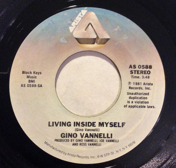 GINO VANELLI - LIVING INSIDE MYSELF | 7" SINGLE VINILO USADO