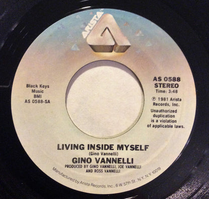 GINO VANELLI - LIVING INSIDE MYSELF | 7" SINGLE VINILO USADO