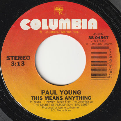 PAUL YOUNG - EVERYTIME YOU GO AWAY | 7" SINGLE VINILO USADO