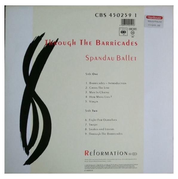 SPANDAU BALLET - THROUGH THE BARRICADES  | VINILO USADO