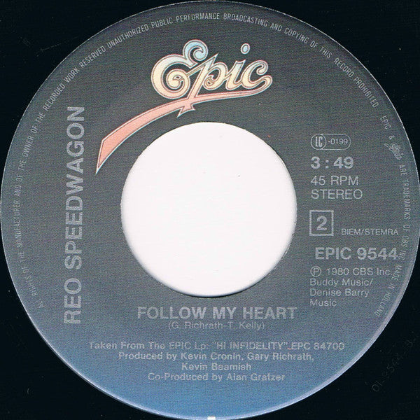 REO SPEEDWAGON - KEEP ON LOVING YOU | 7'' SINGLE VINILO USADO