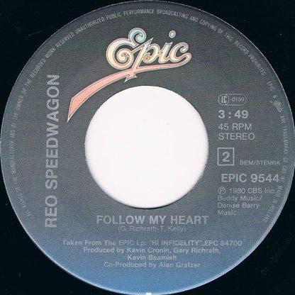 REO SPEEDWAGON - KEEP ON LOVING YOU | 7'' SINGLE VINILO USADO