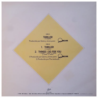 MICHAEL JACKSON - THRILLER | 12" MAXI SINGLE USADO