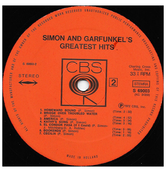 SIMON & GARFUNKEL - GREATEST HITS | VINILO USADO