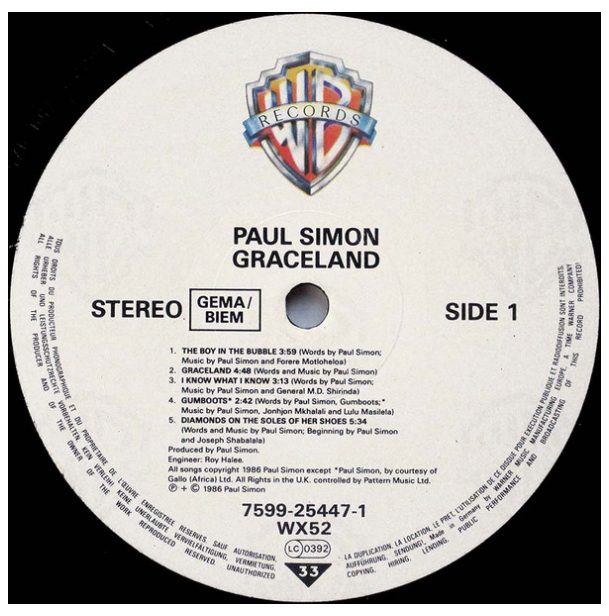 PAUL SIMON - GRACELAND | VINILO USADO