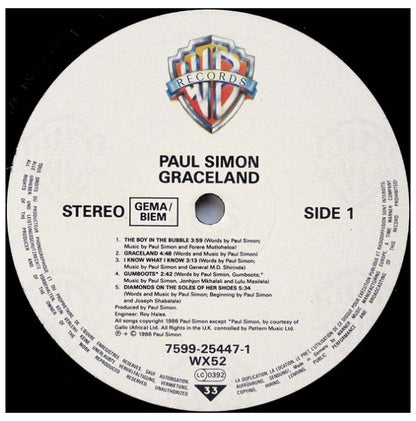 PAUL SIMON - GRACELAND | VINILO USADO