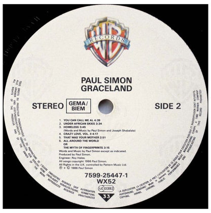 PAUL SIMON - GRACELAND | VINILO USADO