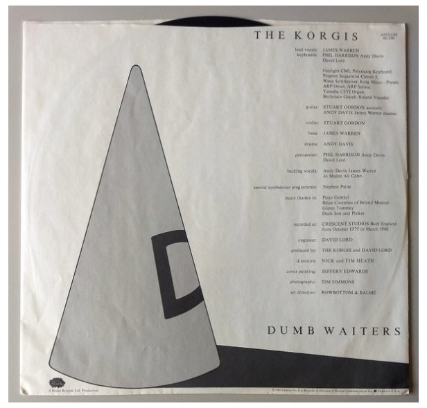 KORGIS - DUMB WAITERS | VINILO USADO