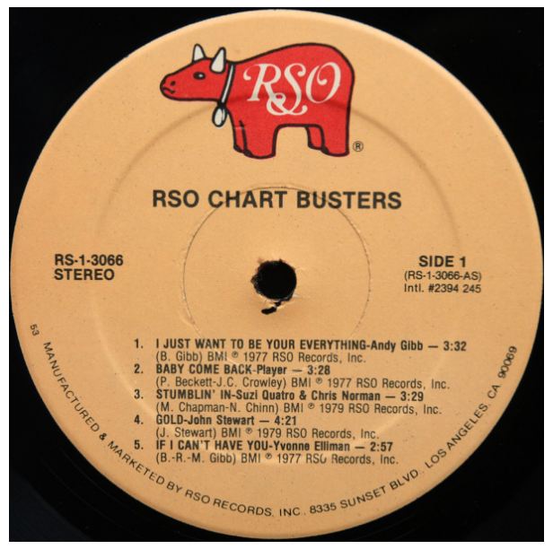 RSO CHART BUSTERS - RSO GREATEST HITS | VINILO USADO