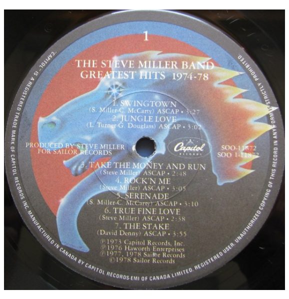 STEVE MILLER BAND - GREATEST HITS 1974-78 | VINILO USADO