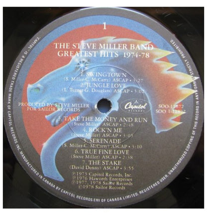 STEVE MILLER BAND - GREATEST HITS 1974-78 | VINILO USADO