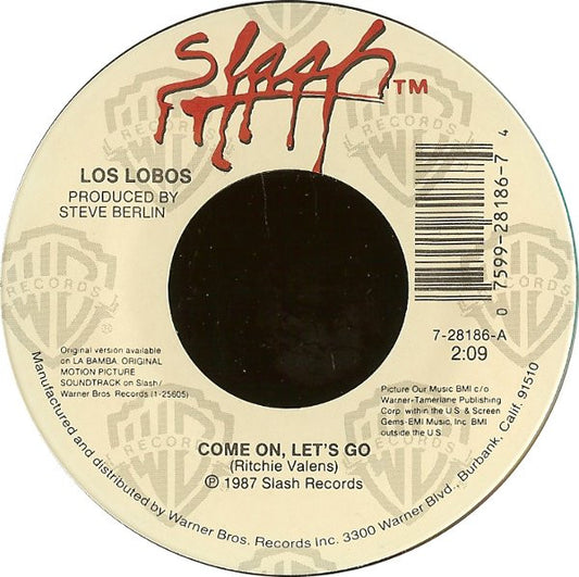 LOS LOBOS - COME ON LET'S GO | 7" SINGLE VINILO USADO