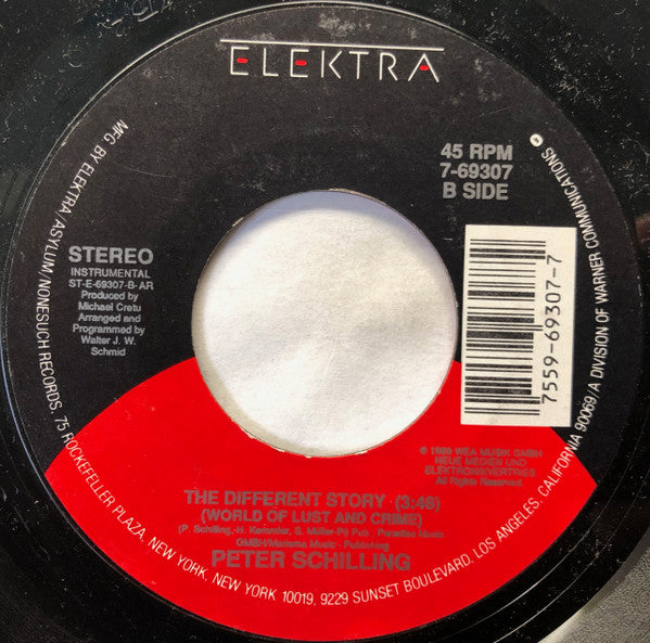PETER SCHILLING - THE DIFFERENT STORY | 7" SINGLE VINILO USADO