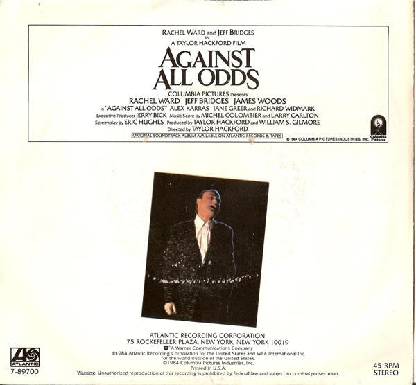 PHIL COLLINS - AGAINST ALL ODDS | 7" SINGLE VINILO USADO