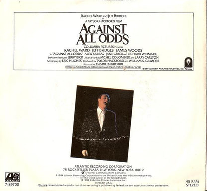 PHIL COLLINS - AGAINST ALL ODDS | 7" SINGLE VINILO USADO