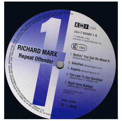 RICHARD MARX - REPEAT OFFENDER | VINILO USADO