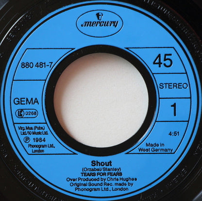 TEARS FOR FEARS - SHOUT | 7" SINGLE VINILO USADO