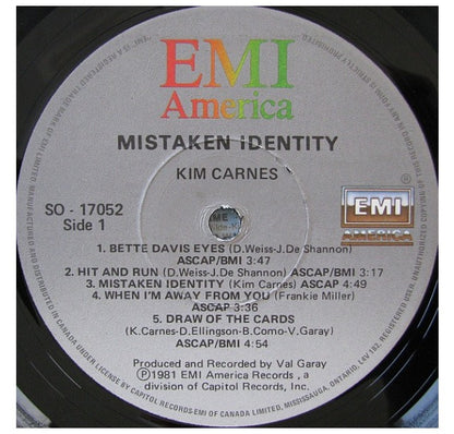 KIM CARNES - MISTAKEN IDENTITY | VINILO USADO