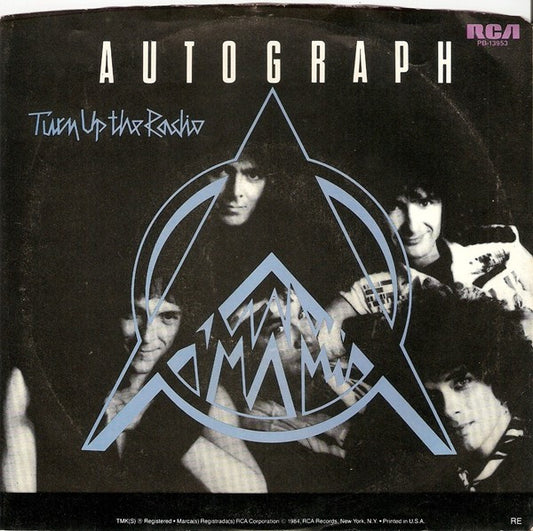 AUTOGRAPH - TURN UP THE RADIO | 7" SINGLE VINILO USADO